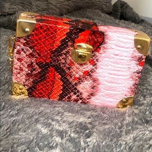 Snakeskin Chain Purse